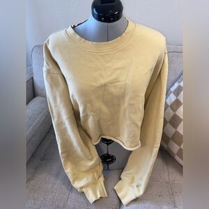 TNA Cream Cropped Sweater